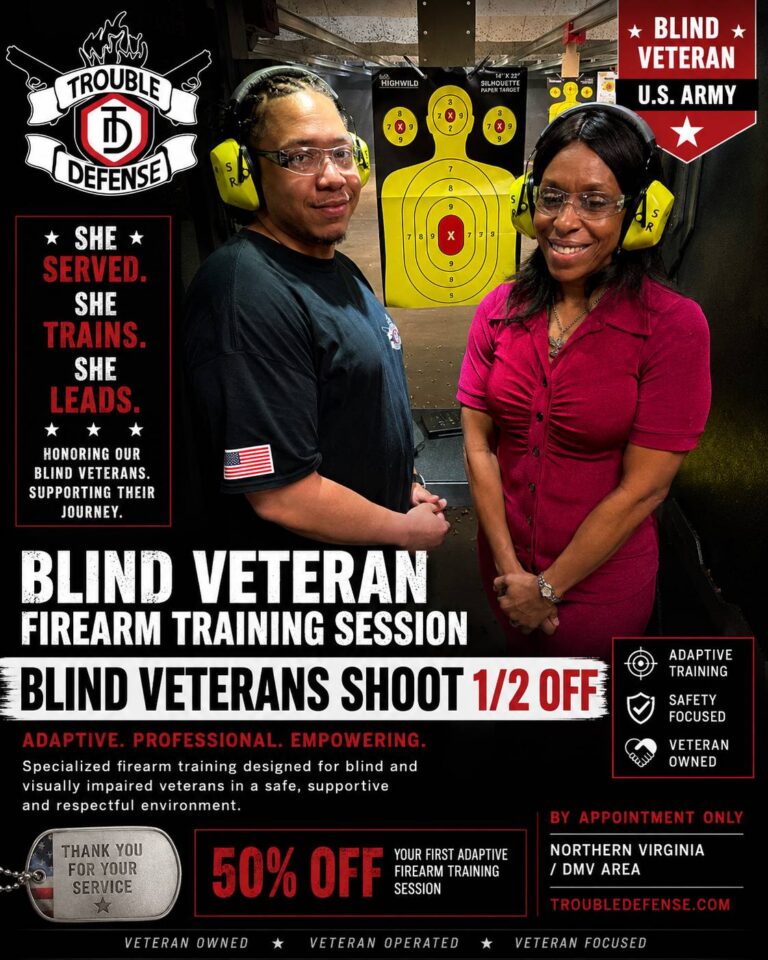 Blind Veteran firearm training