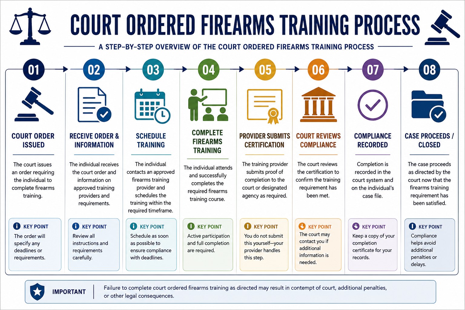 Read more about the article Court Ordered Firearms Training Process: A Step-by-Step Guide