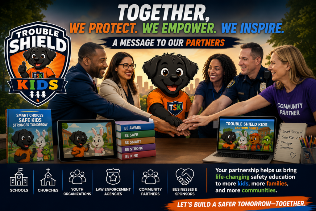 Trouble Shield Kids Partners Ad Smaller