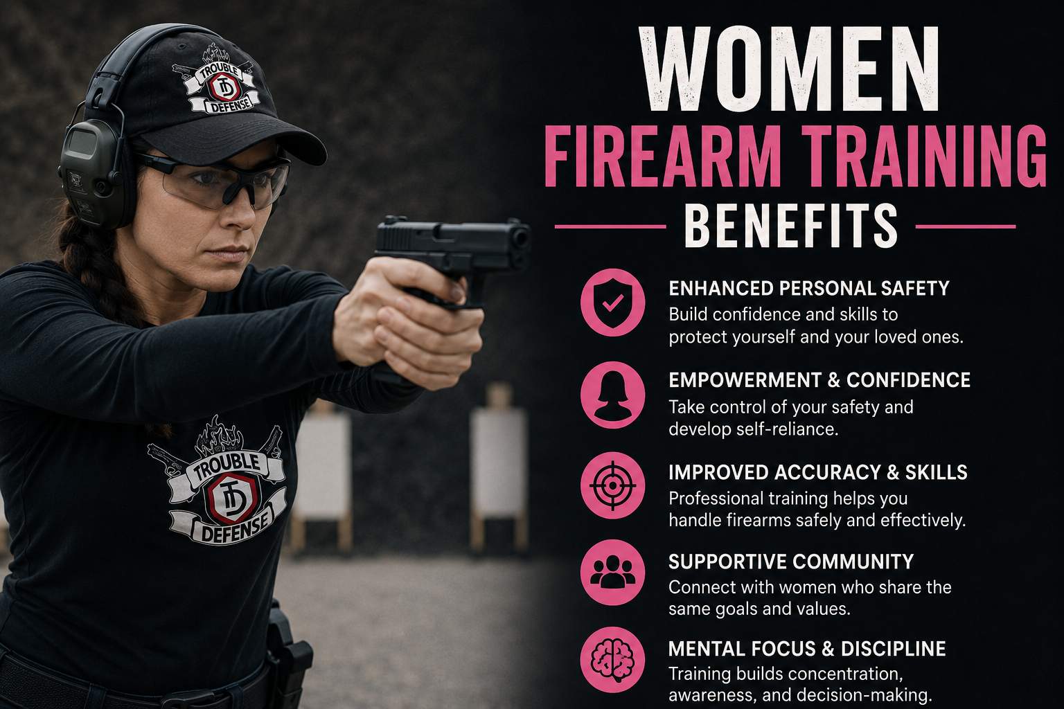 Read more about the article Women Firearm Training Benefits: Build Confidence & Safety