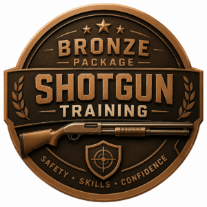 bronze shotgun training badge small
