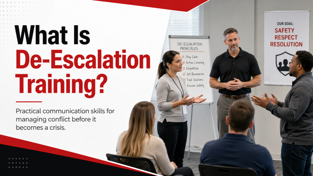 what is de-escalation training what is de-escalation training