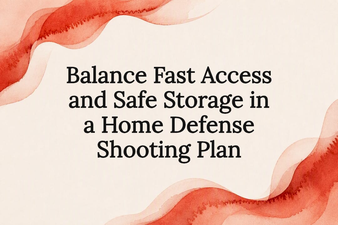 Read more about the article Balance Fast Access and Safe Storage in a Home Defense Shooting Plan