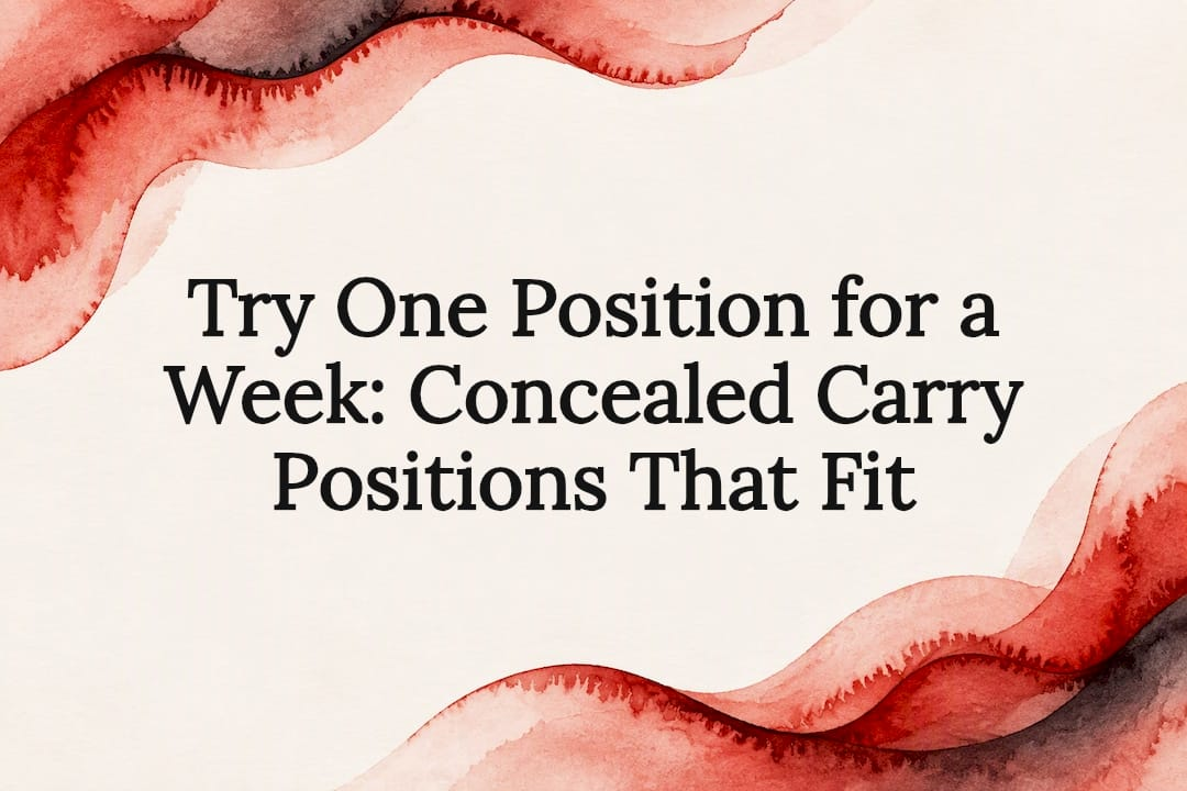 Read more about the article Try One Position for a Week: Concealed Carry Positions That Fit