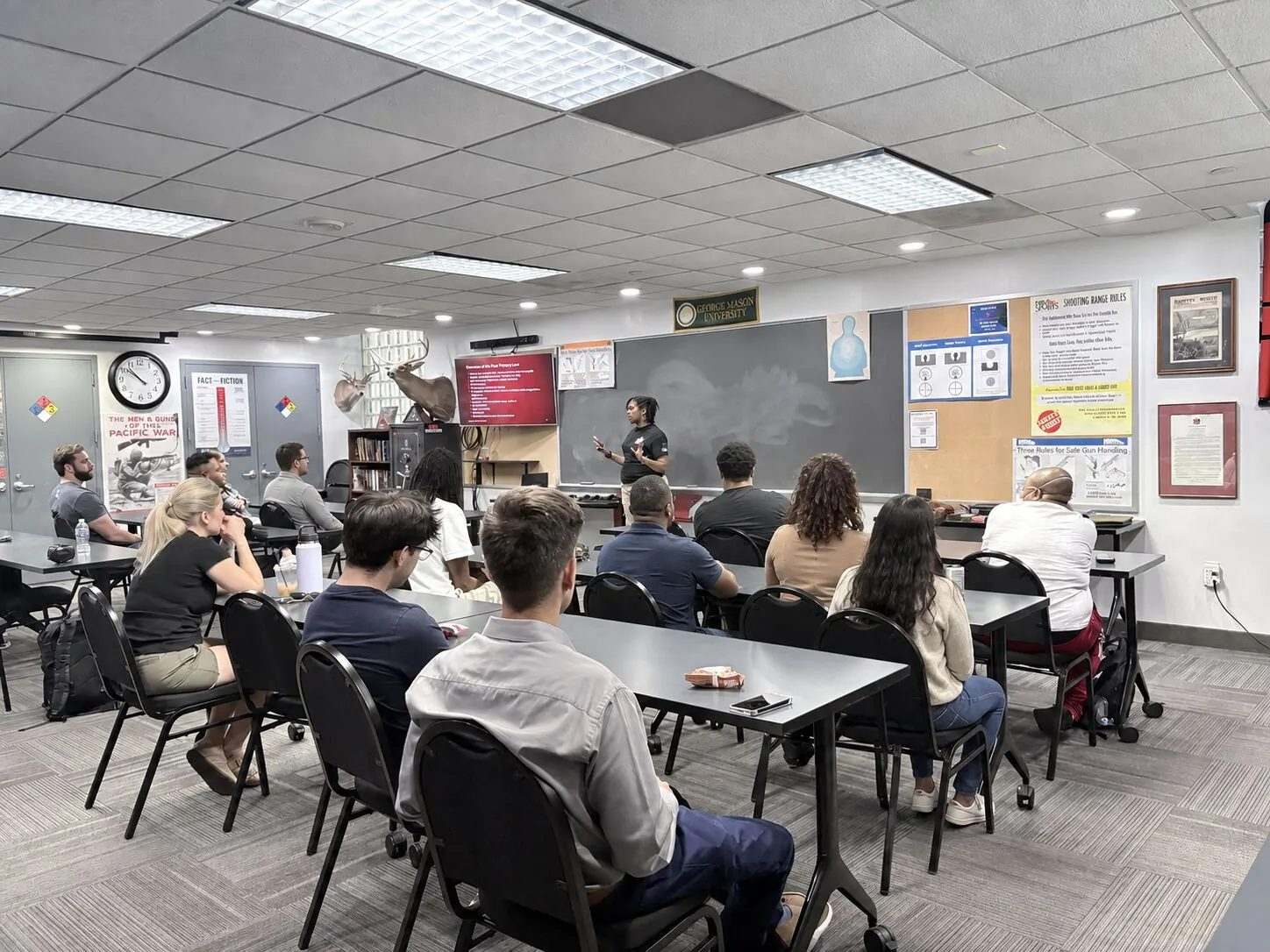 Trouble Defense instructors teaching workplace safety training in Northern Virginia