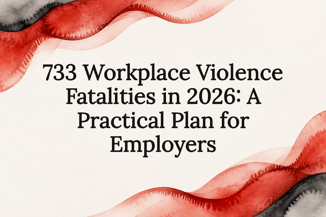 Read more about the article 733 Workplace Violence Fatalities in 2026: A Practical Plan for Employers