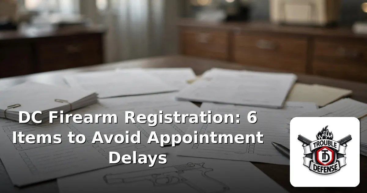 Read more about the article DC Firearm Registration: 6 Items to Avoid Appointment Delays