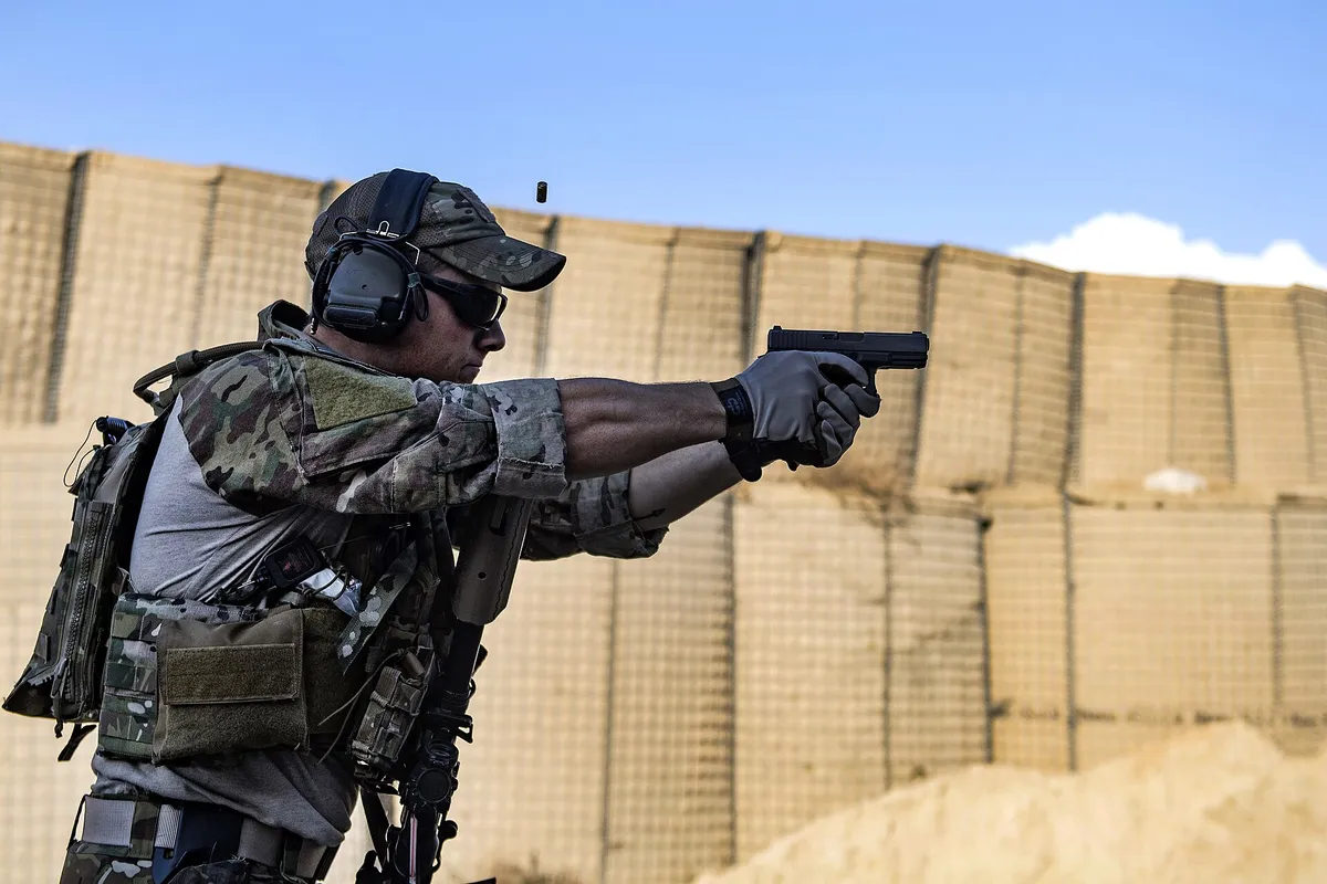 Training with a Glock pistol — stay informed on the Maryland Glock ban and train with Trouble Defense