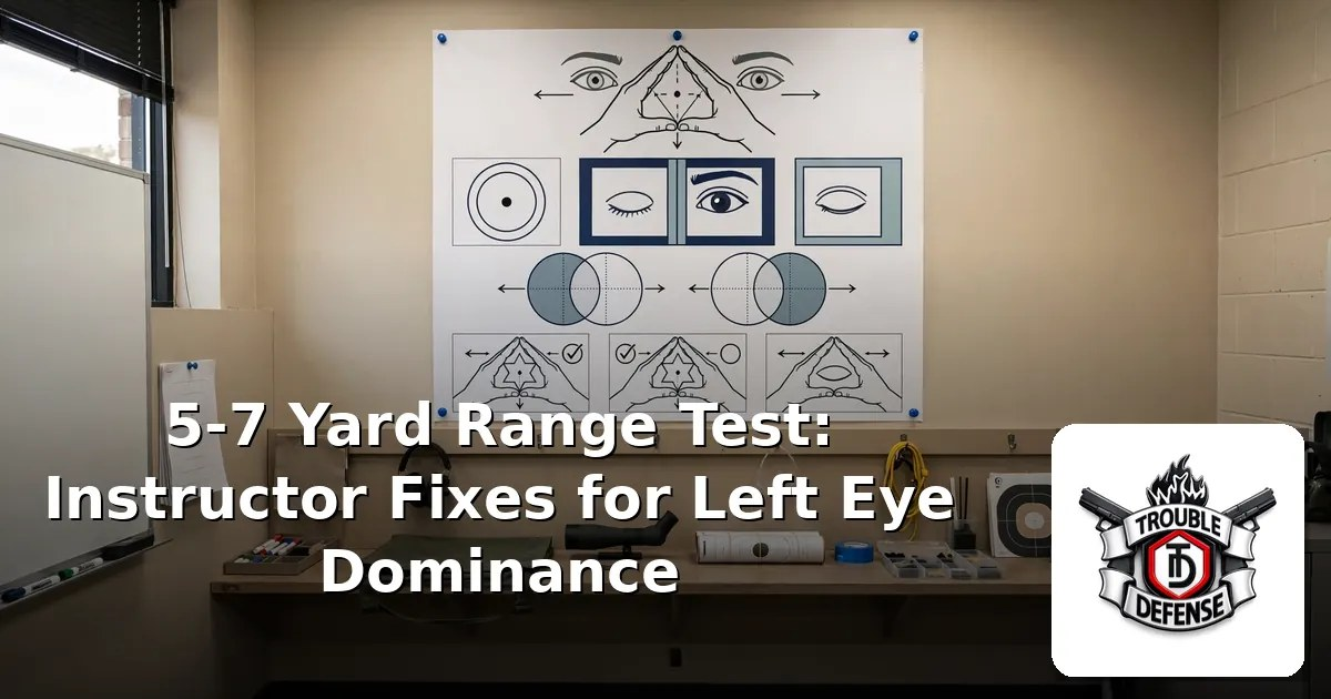 Read more about the article 5–7 Yard Range Test: Instructor Fixes for Left Eye Dominance