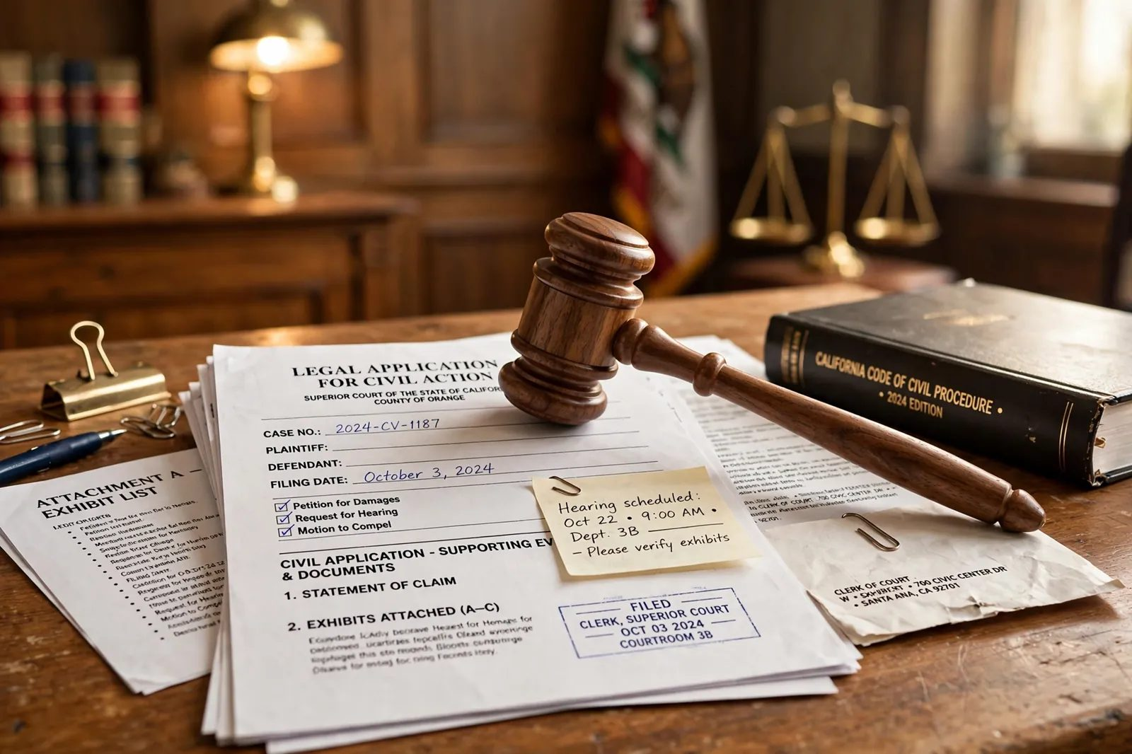 Concealed handgun permit application documents at a Virginia circuit court