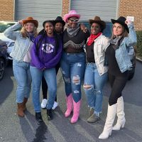 women party cowgirl theme at the range